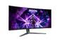 Монитор AOC AG346UCD, 34' Curved 1800R QD-OLED, 3440x1440@175Hz, 0.03msGtG, 1000 cd/m2, 1.5M:1, 80M:1DCR, Adaptive Sync, FlickerFree, Low Blue Light, 8Wx2, Tilt, Height Adjust, Swivel, 2xHDMI, DP, USB hub