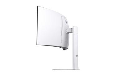 Монитор LG 34GX90SA-W, 34', OLED UltraGear 21:9 Curved Smart, IPS 0.03 ms, WQHD (3440x1440), 240Hz, HDR 10, 1500000:1, 250 cd/m2, DCI-P3 98.5%, USB 3.0, VRR, Free-sync, G-Sync, USB-C, PD 65W, HDMI, DP, PBP, Speakers, LG Switch, Height, Swivel, Tilt, White