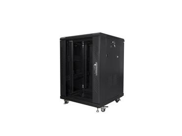 Комуникационен шкаф Lanberg rack cabinet 19' free-standing 15U/600x600 (flat pack) black