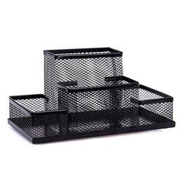 Органайзер за бюро четворка мрежа черен