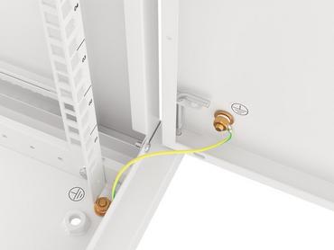 Комуникационен шкаф Lanberg rack cabinet 19' wall-mount 12U/600x450 for self-assembly with metal door grey (flat pack)