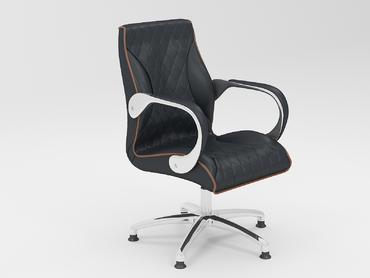 Посетителски стол ВОКИЛ ARSP 17-хромирани подлакътници с меки падове