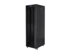 Комуникационен шкаф Lanberg rack cabinet 19' free-standing 42U/800x800 (flat pack) with glass door lcd black v2