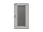 Комуникационен шкаф Lanberg rack cabinet 10' wall-mount 9U/300x300 (flat pack) with glass door grey