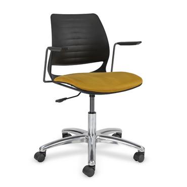 Работен стол АЛГАРА POLO 09- хромирана кръстачка