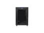 Комуникационен шкаф Lanberg rack cabinet 19' free-standing 15U/600x800 (flat pack) with glass door lcd black v2