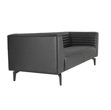 Триместен диван ОМУРТАГ COSTA 03 - сниман отляво, сив на цвят