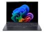 Лаптоп Acer Swift GO 16, SFG16-61-R418, AMD Ryzen 7 350 with AI (Up to 5.0GHz, 16MB), 16” WUXGA+ OLED 120Hz, Adobe&DCI-P3 100%, 1*32GB DDR5, 1024GB PCIe NVMe SSD, AMD Radeon 860M, QHD IR cam, WIFI7+BT, Win 11 Home,Titanium Gray