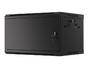 Комуникационен шкаф Lanberg rack cabinet 19' wall-mount 6U/600x450 for self-assembly with metal door black (flat pack)