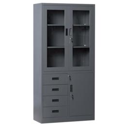 Архивен шкаф BTL S със стъклени врати 185х90х40 см