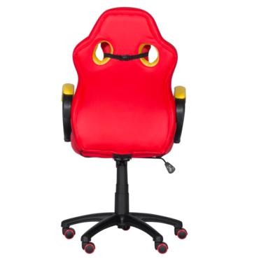 Геймърски стол ЛАГОС-снимка отзад, еко кожа