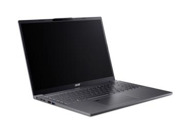 Лаптоп Acer Aspire 16, A16-71M-70ER,Intel Core Ultra 7 155H (up to 4.80GHz, 24MB), 16' WUXGA+ (2048x1280) OLED Adobe&DCI-P3 100%, 400nit, 1*16GB DDR5X 4600MHz, 512GB PCIe NVMe SSD, Intel UMA, FHD Cam, WiFi 6E, BT 6E, Backlit Kbd, No OS, Steel Gray