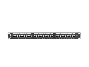 Пач панел Lanberg patch panel 24 port 1U CAT.6 shielded, black