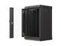 Комуникационен шкаф Lanberg rack cabinet 10' wall-mount 9U/300x300 (flat pack) with glass door black