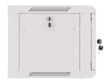 Комуникационен шкаф Lanberg rack cabinet 19' wall-mount 6U/600x450 for self-assembly with metal door grey (flat pack)