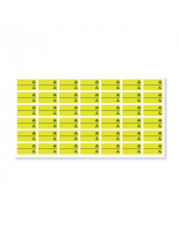 Ценови етикети 17х30 мм лв/€ неоново жълти