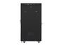 Комуникационен шкаф Lanberg rack cabinet 19' free-standing 27U/800x1200 (flat pack) with glass door lcd black