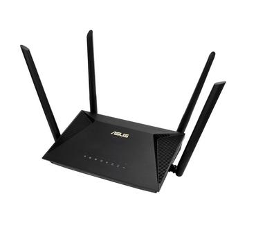 Рутер Asus Wireless Router,RT-AX1800U, AX1800, Dual-Band, Dual-Core 1.3GHz CPU, 128MB/256MB, Gigabit, Instant Guard, Traditional QoS, VPN server/client, IPTV, OFDMA, Beamforming, AiMesh,Black