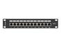 Пач панел Lanberg patch panel 12port 1U 10' CAT.6 shielded, black