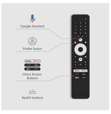 Телевизор Thomson 50' QLED Google TV; 3840 x 2160 (4K UHD), 4000:1, QLED, 60 Hz, DVB-T/T2/C/S/S2, HDR10, Wi-Fi, Bluetooth, LAN, HDMI 2 (2.0) + 2 (2.1), USB 2 (2.0) + 1 (3.0), Hotel mode, Central Swivel Stand, Dark gray