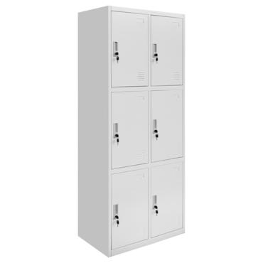Метален гардероб BTL ZH с 6 отделение 185х76х45 см - сниман отсрани, затворен