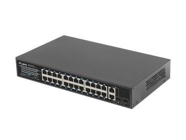 Комутатор Lanberg Switch 24 x 100MB POE+/2 x Combo Rack 19' Gigabit Ethernet, 250W