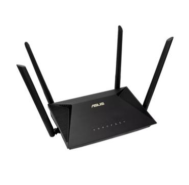 Рутер Asus Wireless Router,RT-AX1800U, AX1800, Dual-Band, Dual-Core 1.3GHz CPU, 128MB/256MB, Gigabit, Instant Guard, Traditional QoS, VPN server/client, IPTV, OFDMA, Beamforming, AiMesh,Black