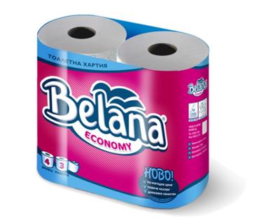 Тоалетна хартия Belana Economy 4 бр.