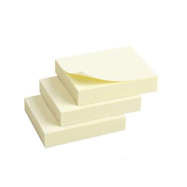 Самозалепващи листчета 50х40мм 3 бр жълт пастел