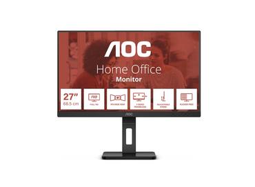 Монитор AOC 27E3QAF, 27' IPS WLED, 1920x1080@75Hz, 4ms GtG, 300cd m/2, 1000:1, 20M:1 DCR, Adaptive Sync, FlickerFree, Low Blue Light, 2Wx2, Tilt, Height Adjust, Pivot, Swivel, D-SUB, HDMI, DP