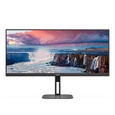 Монитор AOC U34V5C/BK, 34' VA WLED, 3440x1440@100Hz, 4ms GtG, 1ms MPRT, 300cd m/2, 4000:1, 20M:1 DCR, Adaptive Sync, FlickerFree, Low Blue Light, 5Wx2, Tilt, Height Adjust, Swivel, HDMI, DP, USB hub