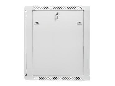 Комуникационен шкаф Lanberg rack cabinet 19' wall-mount 15U / 600x600 for self-assembly (flat pack), grey