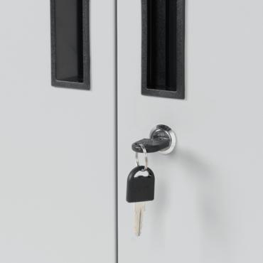 Архивен шкаф BTL LS с 6 отделения 185х90х45 см- заключване