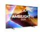 Телевизор Philips 55OLED770/12, 55' UHD 4K OLED 120Hz Ultra-low lag, 3840x2160, DVB-T/T2/C/S/S2, Ambilight 3, HDR10+, Titan OS, Dolby Vision, Atmos, DTS:X, P5 Perfect Picture /Al, BT 5.2, 4*HDMI, VRR, 2* USB, 802.11ac,  20W RMS