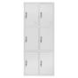 Метален гардероб BTL ZH с 6 отделение 185х76х45 см - сниман отпред, затворен