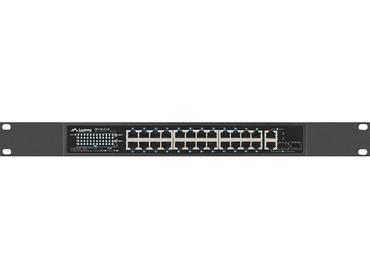 Комутатор Lanberg Switch 24 x 100MB POE+/2 x Combo Rack 19' Gigabit Ethernet, 250W