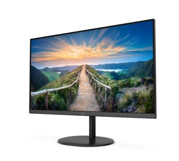 Монитор AOC Q24V4EA, 23.8' IPS WLED, 2560x1440@75Hz, 4GtG, 250m/2, 1000:1, DCR 20M:1, Adaptive Sync, FlickerFree, Low Blue Light, 2Wx2, Tilt, HDMI, DP