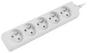Разклонител Lanberg power strip 1.5m, 5 sockets, french quality-grade copper cable, white