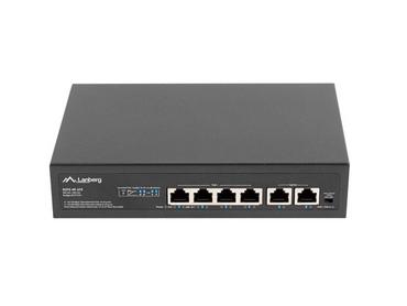 Комутатор Lanberg switch 4x 100mb poe+/2x 100mb unmanaged rack 10'/19' fast ethernet 60w