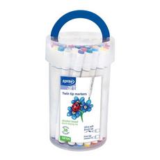 Флумастери Spree Art Soft Brush двувърхи 36 цвята цилиндър