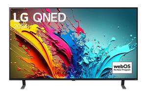 Телевизор LG 65QNED85T3C, 65' 4K QNED HDR Smart TV, 3840x2160, DVB-T2/C/S2, Alpha 8 AI 4K Gen7, 120Hz, HDR 10 PRO, webOS 24 ThinQ, 4K Upscaling, FreeSync, WiFi 5, Multi View, Bluetooth 5.1, AirPlay 2, LAN, CI, HDMI, SPDIF, 2 pole Stand , Silver