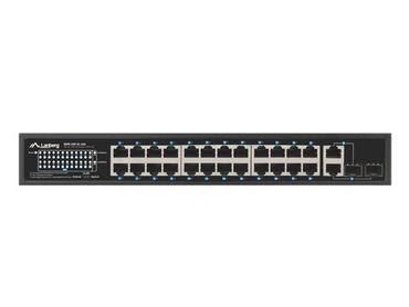 Комутатор Lanberg Switch 24 x 100MB POE+/2 x Combo Rack 19' Gigabit Ethernet, 250W
