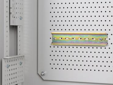 Комуникационен шкаф Lanberg rack cabinet 19' wall-mount 6U+3u/540x200 low-profile grey (assembled)
