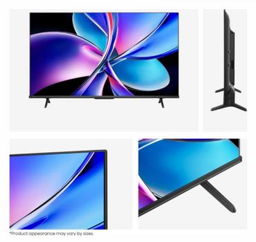 Телевизор Hisense 43' E7Q Pro, 4K Ultra HD 3840x2160, QLED, Quantum Dot, 144Hz, HDR 10+ adaptive, HLG, Dolby Vision, DTS Virtual X, Smart TV, WiFi 5GHz, WiFi Direct, BT, Anyview Cast, 3xHDMI, 2xUSB, LAN, CI+, DVB-T2/C/S2, Black