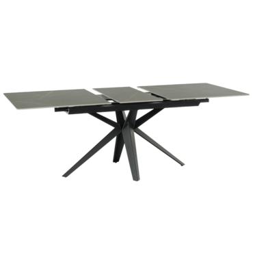 Трапезна маса ЗОРИ разтегателна- сив цвят плт керамика