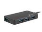 USB хъб Natec usb 3.0 hub silkworm 4-ports black usb-c