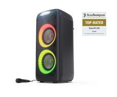 Тонколони Sharp Speakers PS-949, XPARTY STREET BEAT  2 x 8' woofers + horn tweeter, max power output 132 W, 12 h play time by built in battery, True wireless Stereo, USB Music playback and charging, DJ FX, BT 5.0, 2 x Mic/Guitar inputs, Splashproof (IPX4)