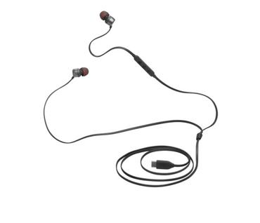 Слушалки JBL T310C BLK USB-C In-ear headphones
