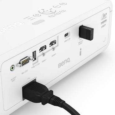 Мултимедиен проектор BenQ LH650 DLP, FHD 1080P, 4000 ANSI lumens, Laser, 3000000: 1, TR 1.15~1.5, HDMI x2, RS232 x1, USB Type A x2, USB TYPE C x1, Audio out x1, 10W speaker, Smart Eco, Optional Wireless Projection