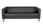 Диван триместен РЕСЕН LMA 03 - сниман отпред, черен цвят